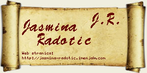 Jasmina Radotić vizit kartica